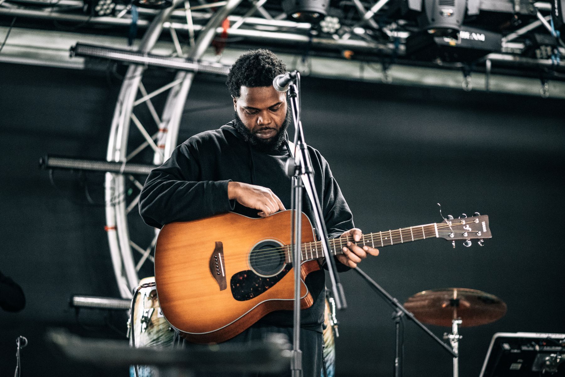 A guitarist on stage